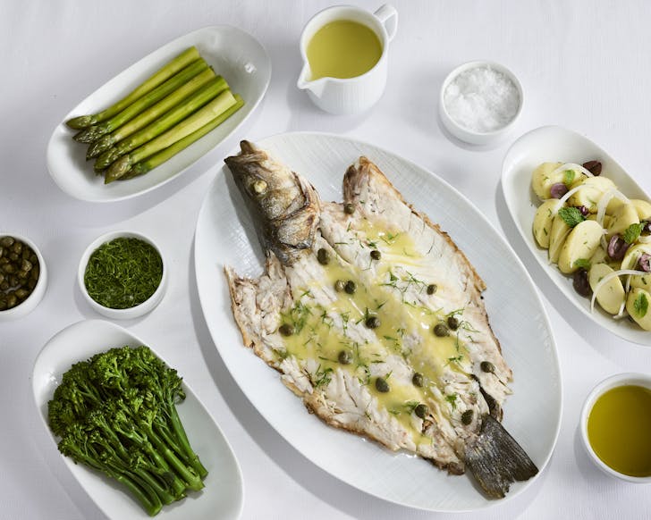 estiatorio Milos grilled seabass