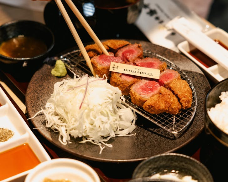 katsu cooking at Gyukatsu Kyoto Katsugyu Australia