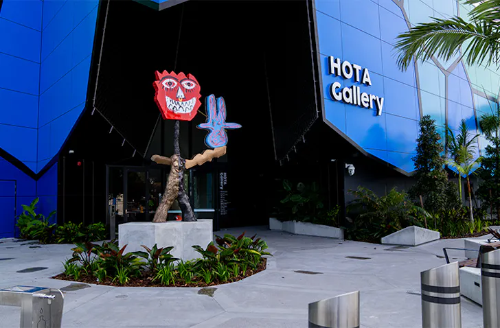 the exterior entrance at the new hota gallery