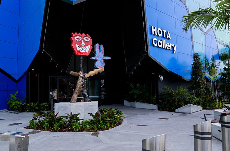 the exterior entrance at the new hota gallery
