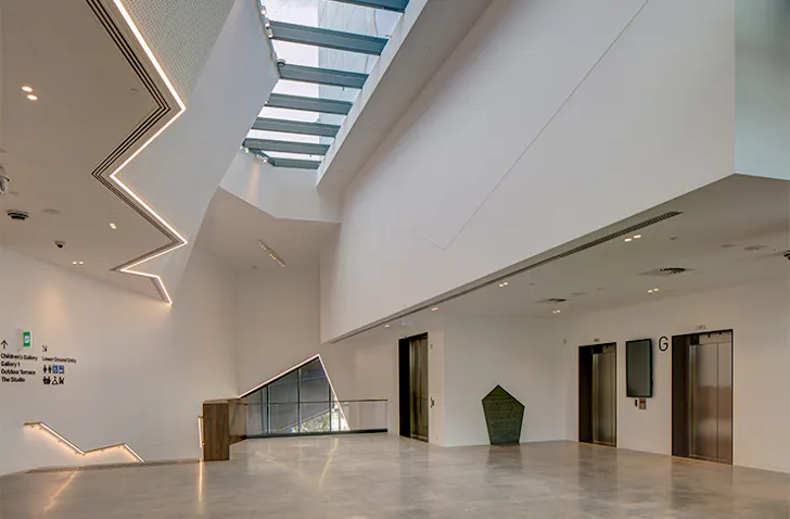 the interior of the new hota gallery