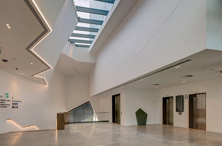the interior of the new hota gallery