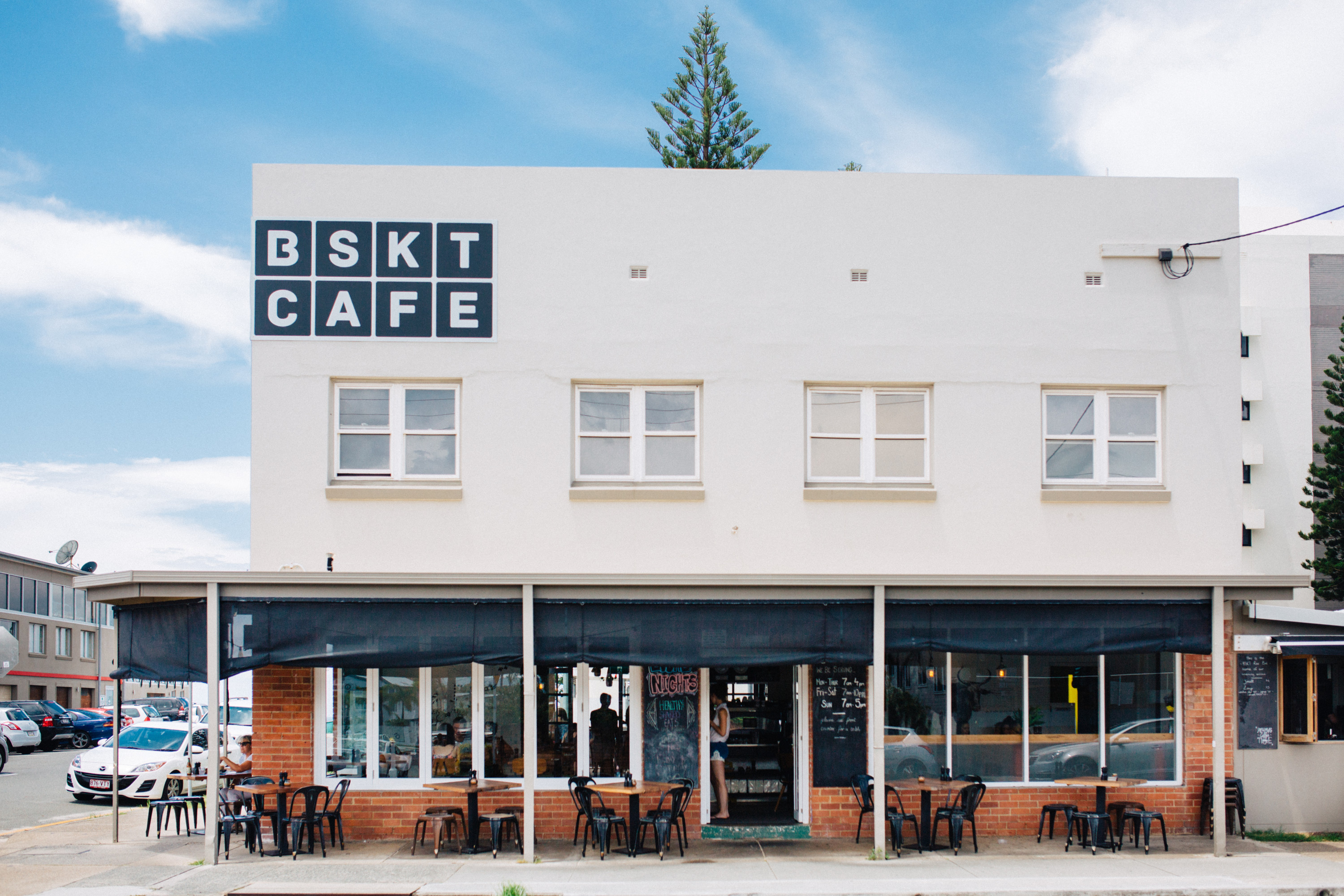 the exterior of BSKT cafe