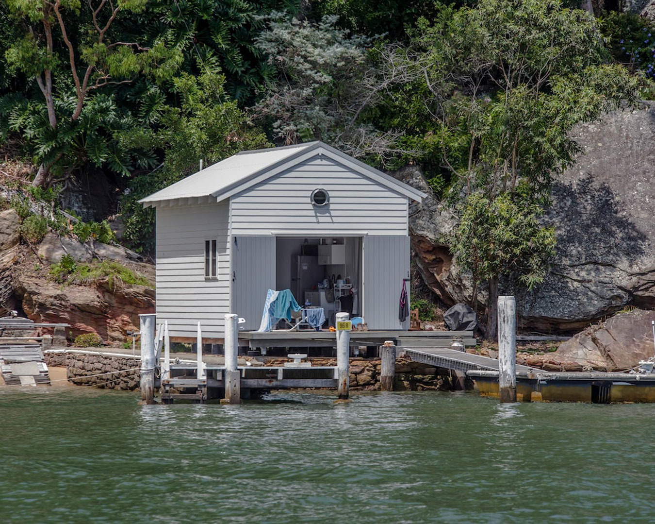 Dangar Island boathouse airbnb