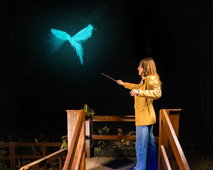 a person casting a spell