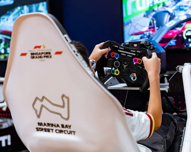 Fans at a F1 Watch Party in Singapore