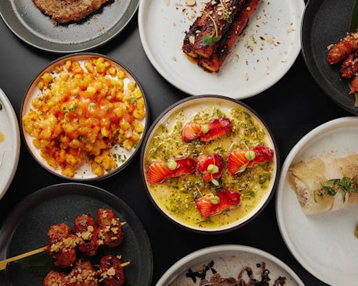 A mouthwatering spread of Korean share plates. 