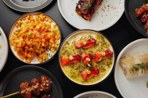 A mouthwatering spread of Korean share plates.