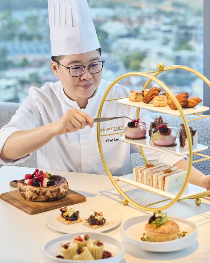 High tea from Sky22 at Courtyard by Marriott Singapore Novena