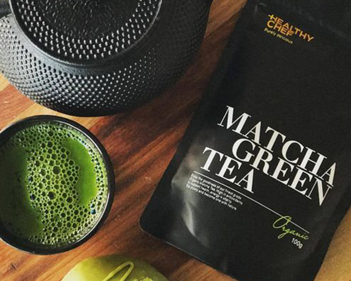 Matcha Tea pouch from The Healthy Chef