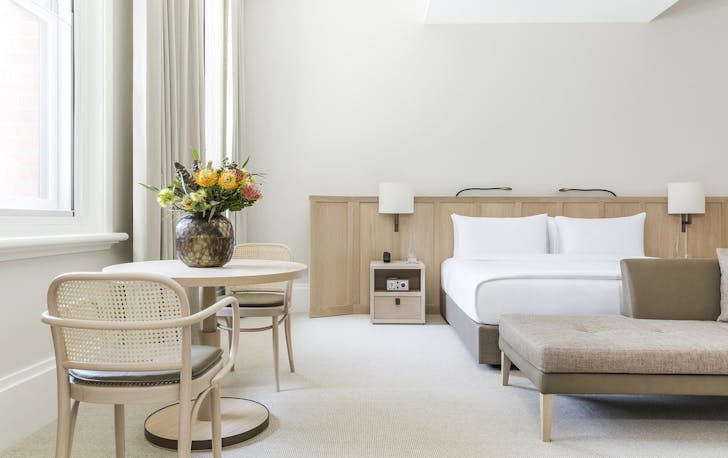 a light-filled Heritage Room at COMO The Treasury