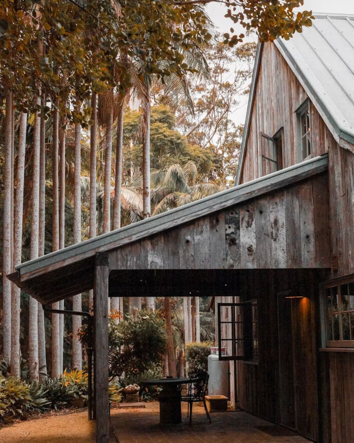 A view of the deck of the Hinterland Barn one of the best accommodation options in Mount Tamborine