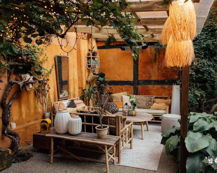 The lush garden at the Historic House one of Copenhagen's best Airbnbs