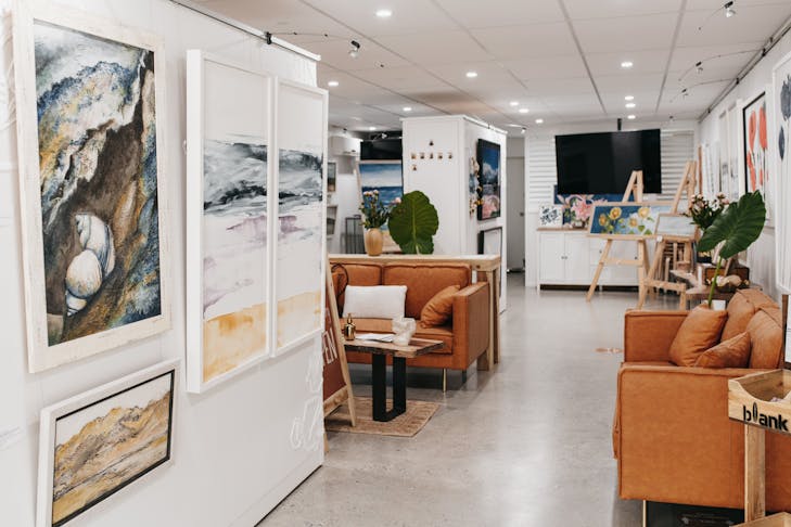 the interior of hive art gallery