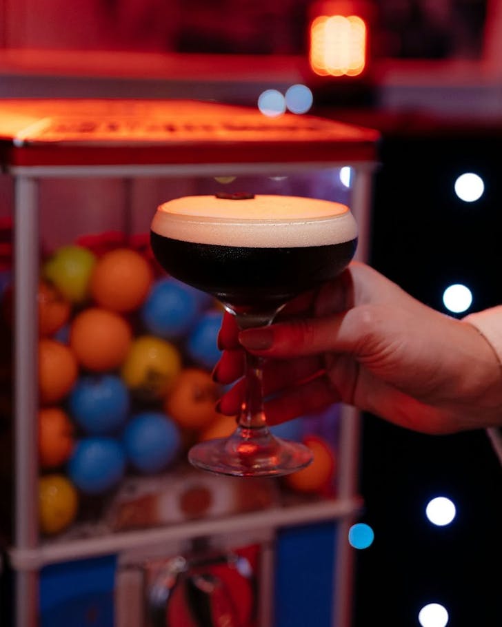 Espresso martinis feature on the menu at Holey Moley's bottomless brunch. 