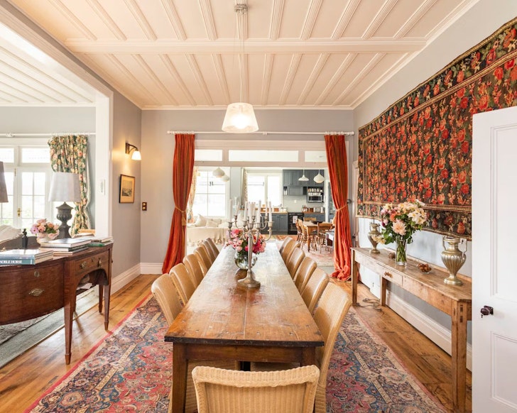 The living space at Hololio House best large group Airbnbs New Zealand