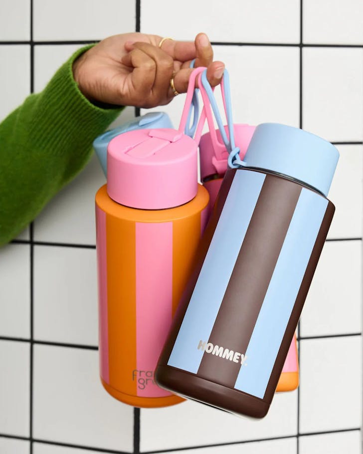 The Hommey x Frank Green reuseable bottles