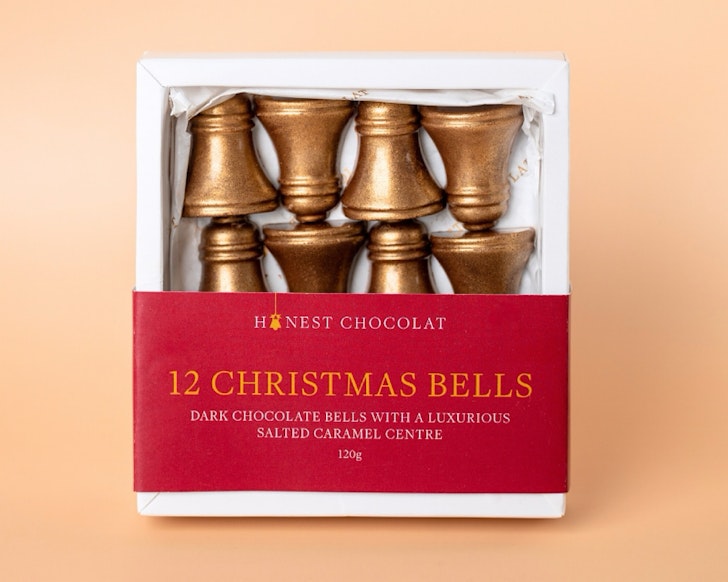 Honest Chocolat Salted Caramel Christmas Bells