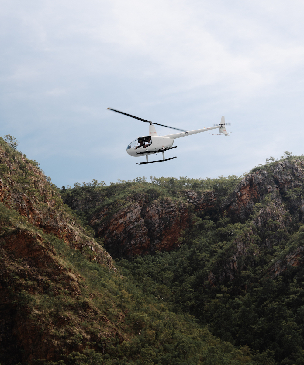 Helicopter ride over Horizontal Falls