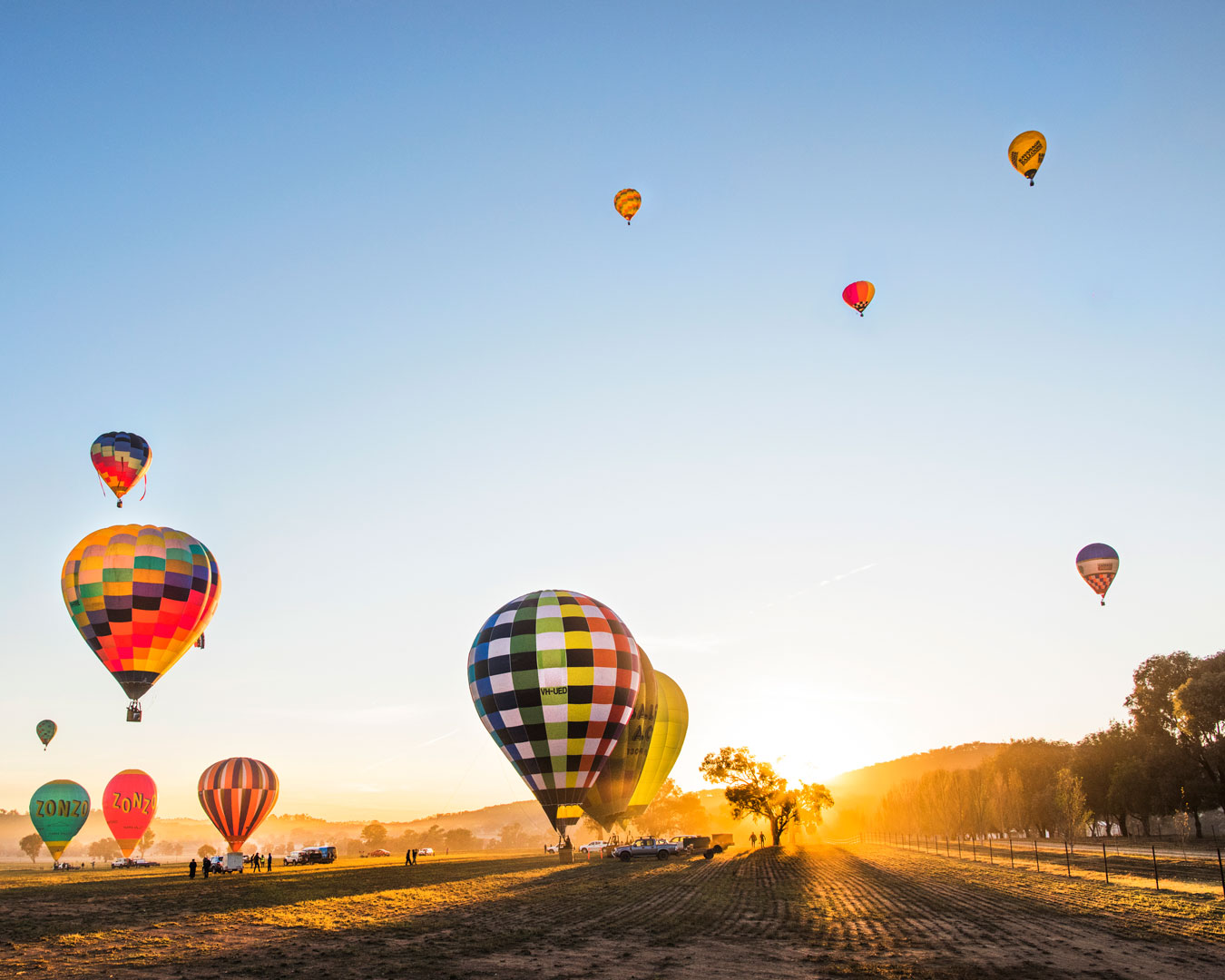 Hot air on sale balloon sydney