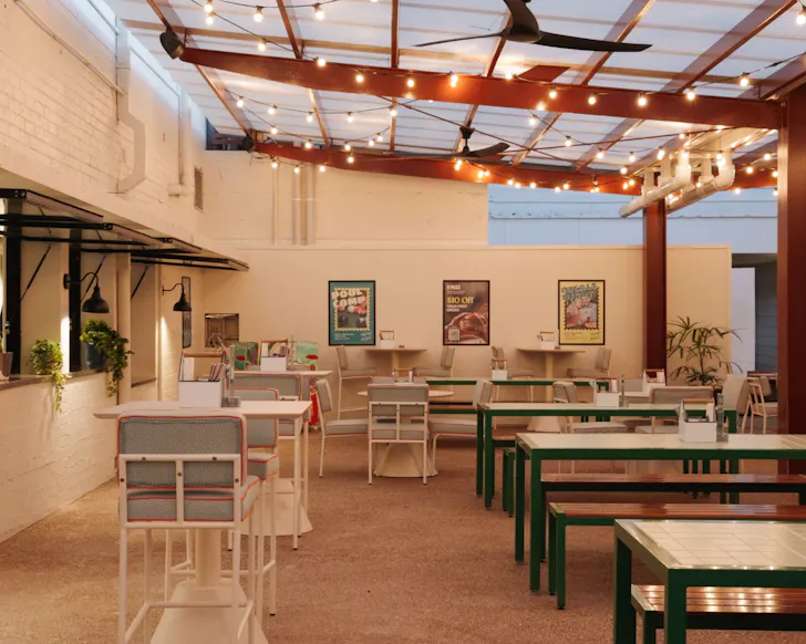 The retro-tropical bistro at Hotel Allen in Townsville