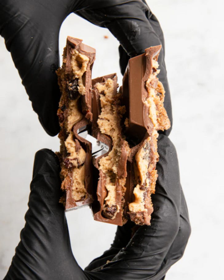 The Hot Cross Bun Cookie Dough Chocolate Bar from House of Chocolate