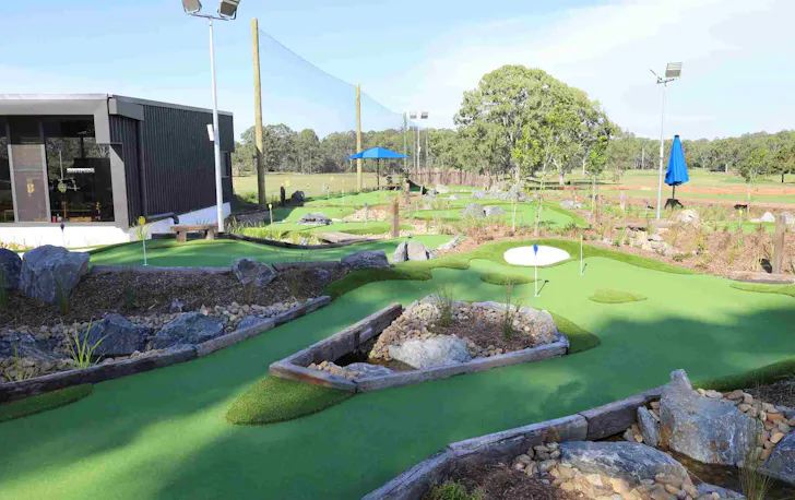 a mini golf course