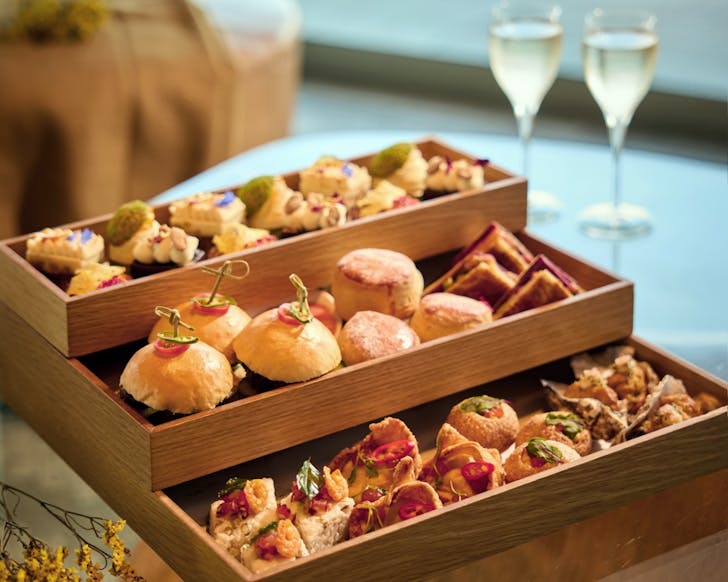 The Shared Table afternoon tea at Bellini Bar at Hilton Auckland