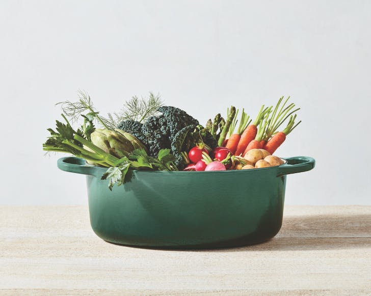 Le creuset in Artichaut