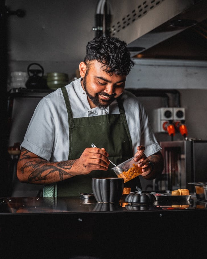 Chef owner VIcky Shah from Aarth