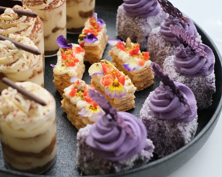 Hill House Cafe and THAT sweet course with Ube lamington 