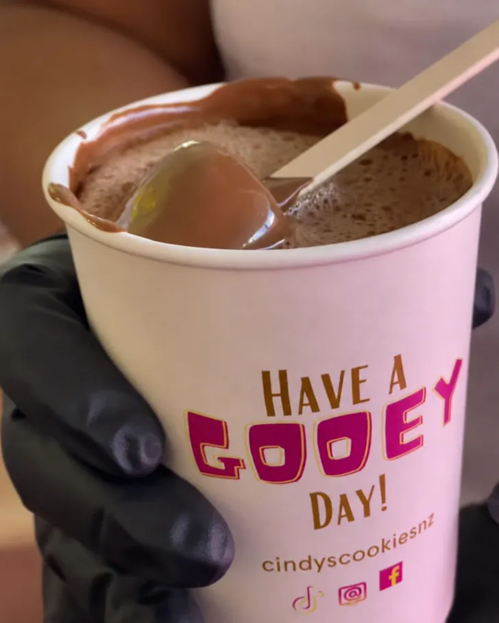 Cindyâs Cookiesâ hot chocolate