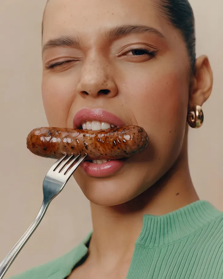 S for sausage lifestyle shot supplied image
