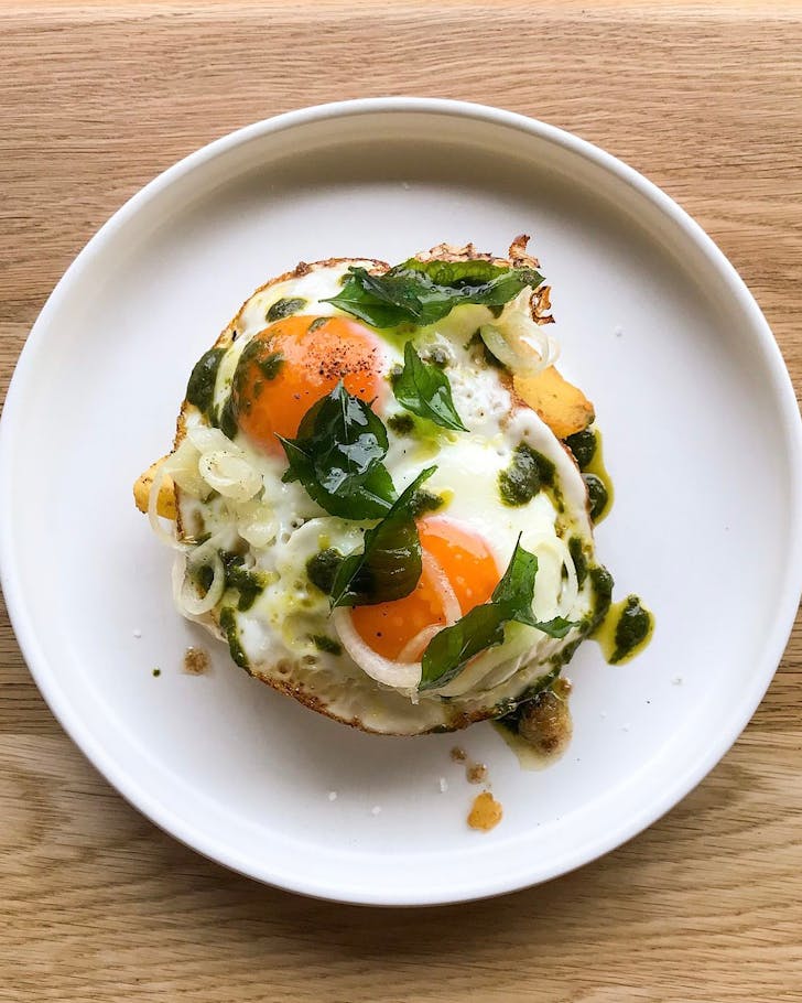 Eggs with Masala Hash at Twenty Eight