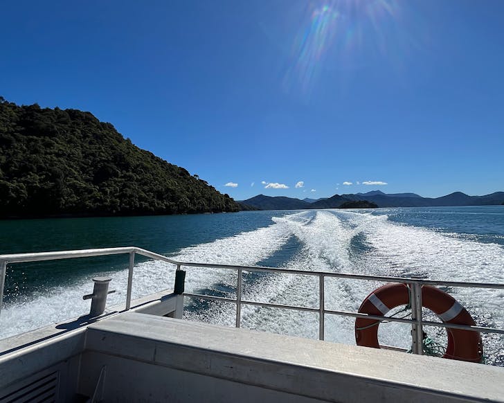 Boat ride through the Marlborough Sounds