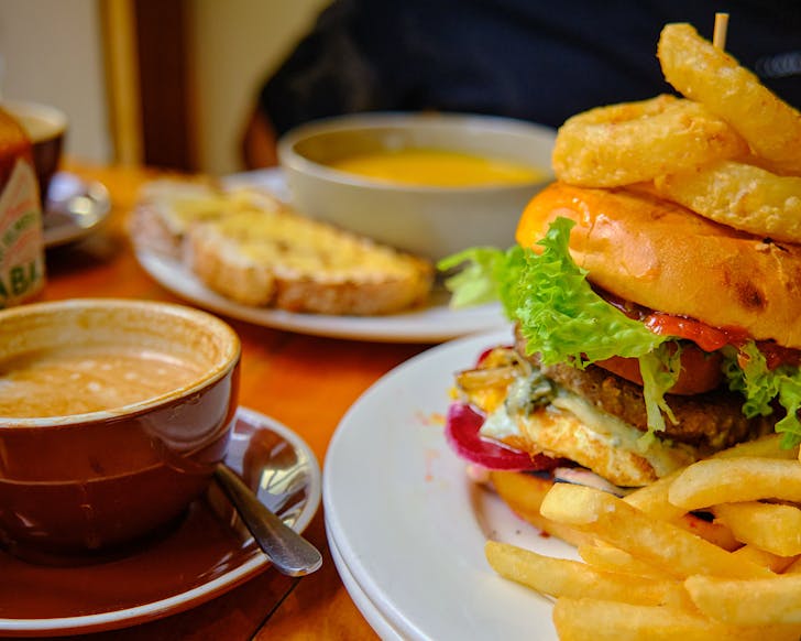 Franks Ultimate Burger at Franks Eatery in Ohakune