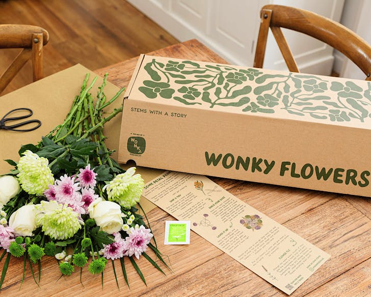 Wonky Boxâs latest project are Wonky Flowers, rescuing discarded stems