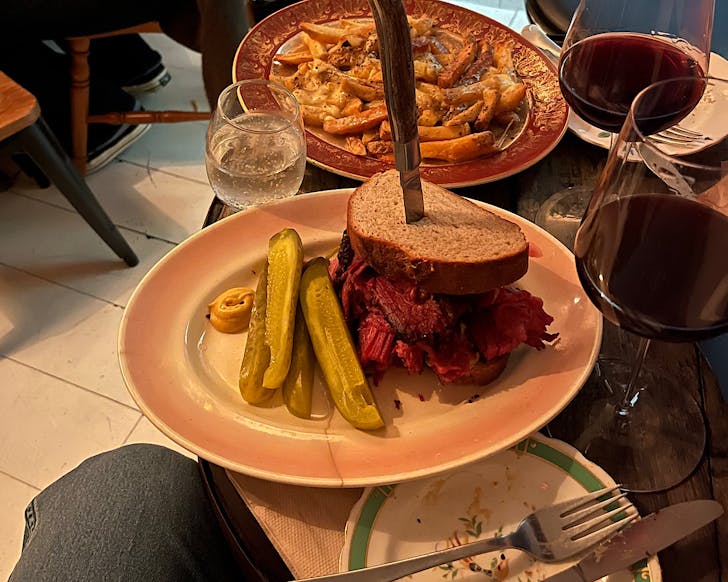 Cave Ã  Vin Canadian-inspired menu from last year included poutine gravy chips and Reuben sandwiches