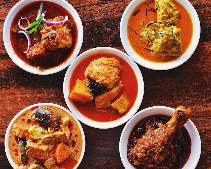 Line-up of Little Penang Wellingtonâs dishes 