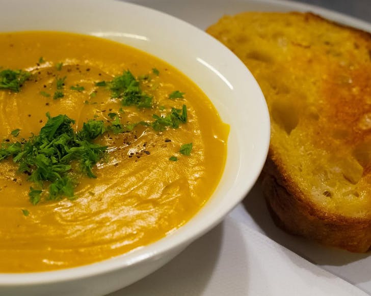 A hearty bowl of soup from Adoro Cafe in Napier for the first week of Napier Cityâs Street Soup Event this July and August