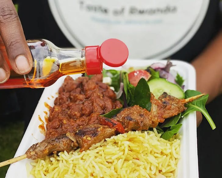 A plate of delicious kai from Taste of Rwanda