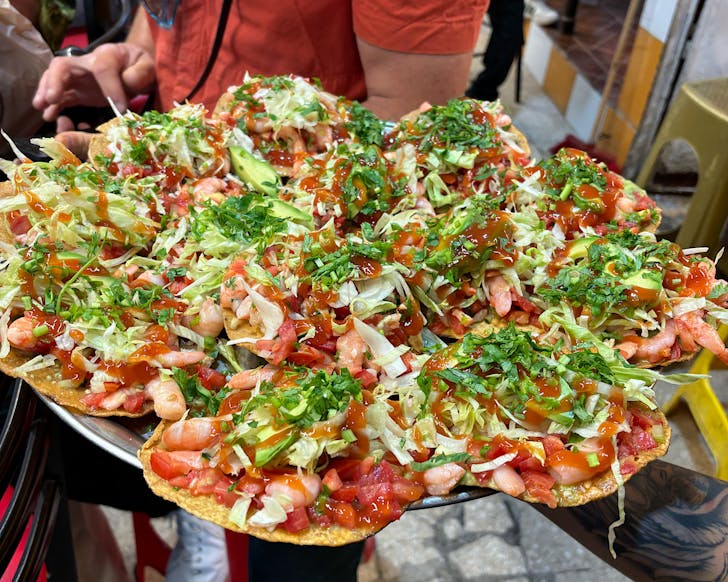 Taco platter goals at Cazador Mexico Food Tours