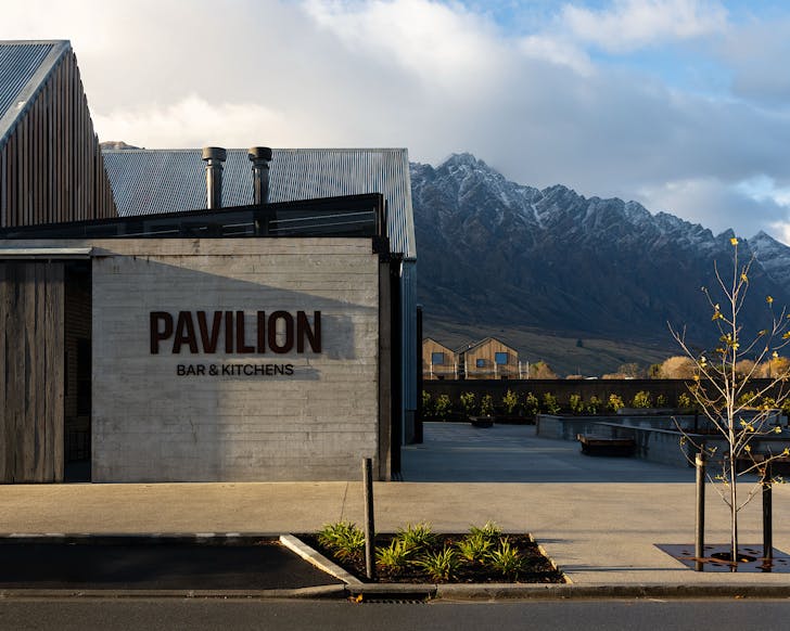 Exterior shot of Pavilion Queenstown by Jono Parker