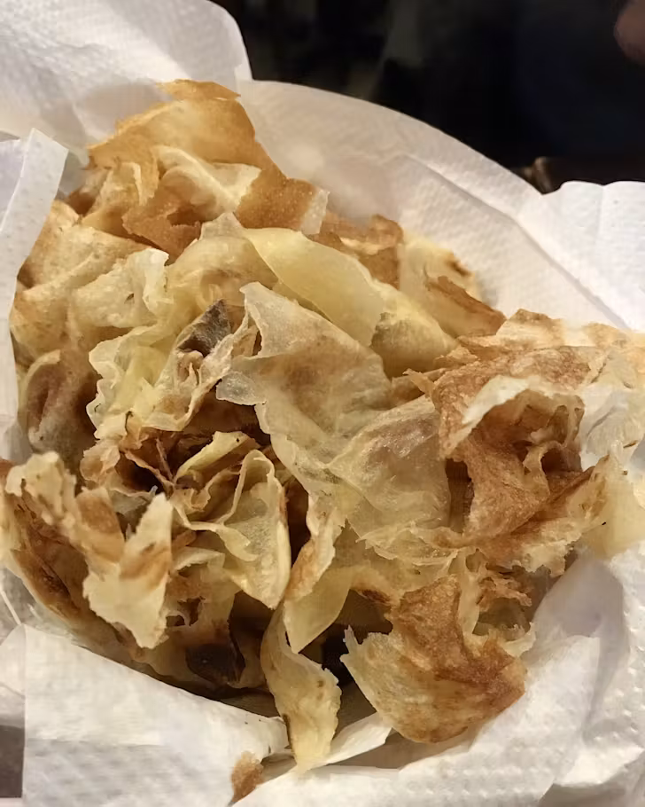 Flaky roti from Satay Malaysia in Wellington