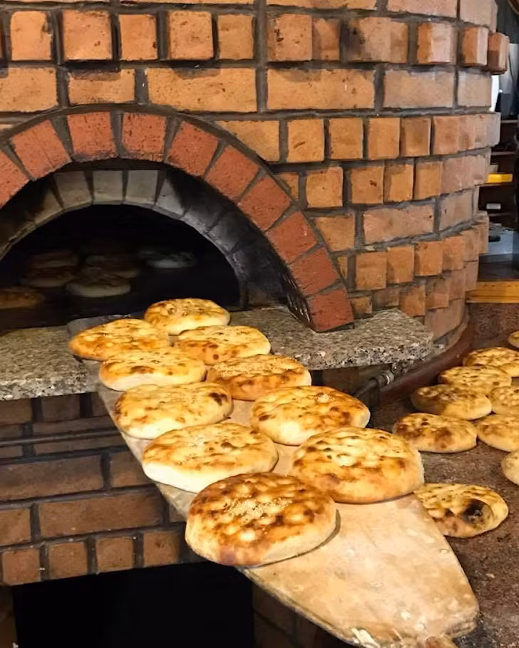 Freshly baked Turkish breads from Abrakebabra in Wellington