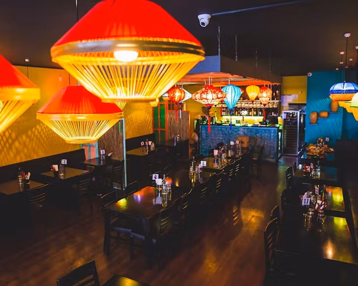 Colourful interior of Rockyard in Wellington