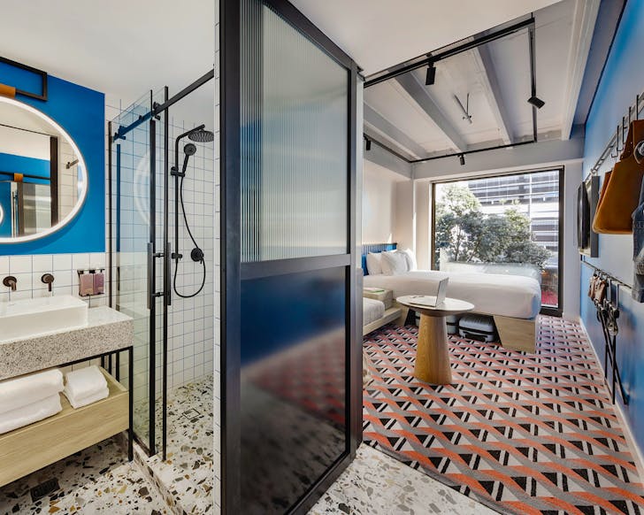 Room at TRIBE Hotel Auckland Fort Street