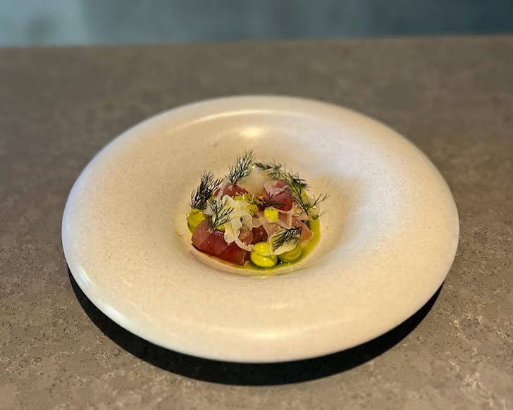 Current fish dish (trevally) at The Green Chefs Table