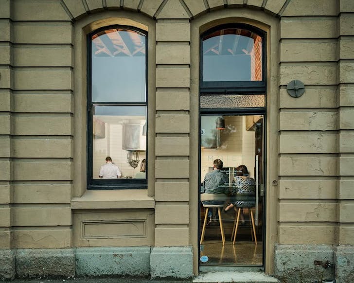 Looking into Moiety from the street