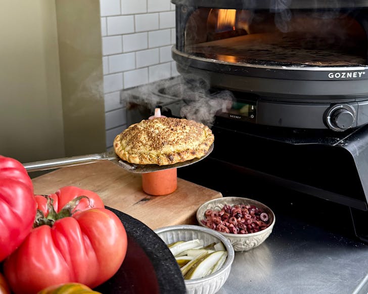 Breakfast pastry from Zaâatar Bakehouse pop-up next door to Lebanese Grocer in TÄmaki Makaurau